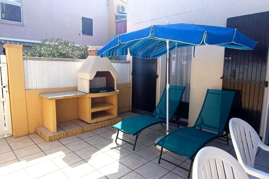 2Min A Pied De La Plage Grande Terrasse Le Barcarès Exterior foto